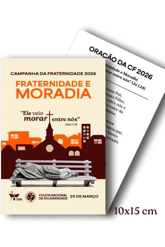 Produto CF 2026 - Cartão Postal com Oração 10x15cm