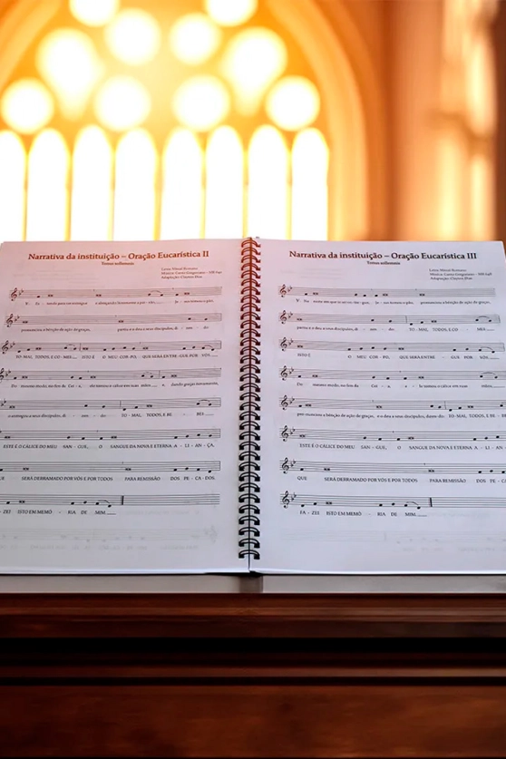 Produto MISSAL ROMANO: CANTOS DOS MINISTROS E DA ASSEMBLEIA - Livro de acompanhamentos