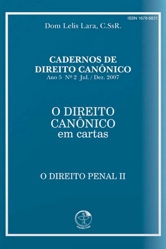 O Direito Canônico em Cartas - O Direito Penal II Produto O Direito Canônico em Cartas - O Direito Penal II