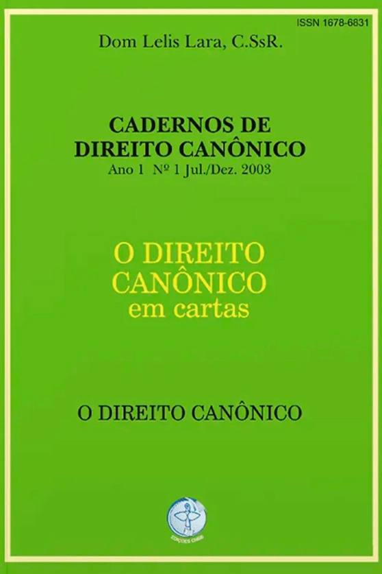 O Direito Canônico - O Direito Canônico em cartas Produto O Direito Canônico - O Direito Canônico em cartas
