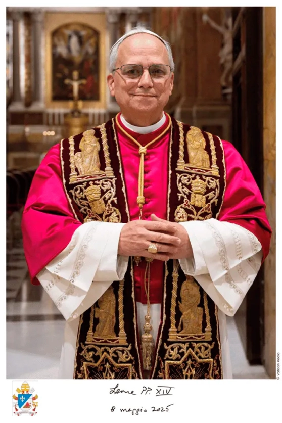 Produto Papa Leão XIV - Estampa tamanho grande 29,5 x 42 cm - Modelo 2