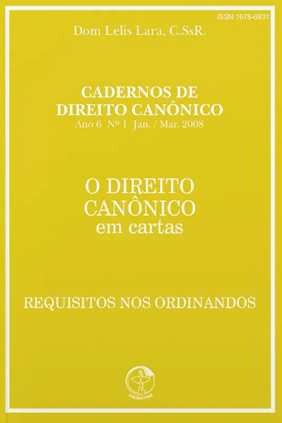 Produto Requisitos nos ordinandos - O Direito Canônico em cartas