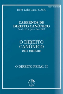 O Direito Canônico em Cartas - O Direito Penal II Produto - O Direito Canônico em Cartas - O Direito Penal II