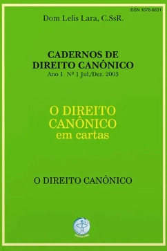 Produto - O Direito Canônico - O Direito Canônico em cartas