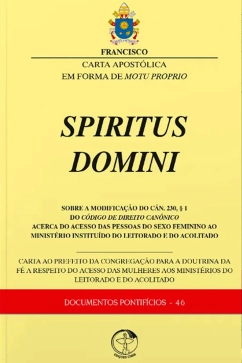 Produto - Spiritus Domini - Carta Apostólica em forma de Motu Proprio - Documentos Pontifícios 46